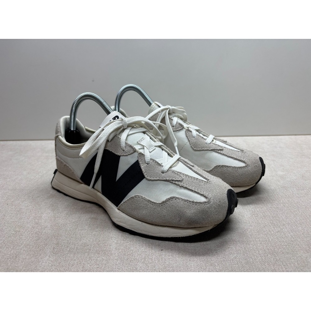 New Balance Sneakers 327 Boy Kid Size 5 Black White Sea Salt Shoes GS327FE